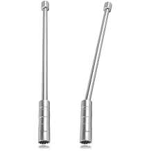 Salior 14mm+16mm Extend Spark Plug Socket,Thin Wall 12 Points 3/8" Drive Spark Plug Removal Tool Compatible with BMW Nissan More Car,Steel Magnetic Spark Plug Socket Set Car Tools (14mm+16mm Extend)