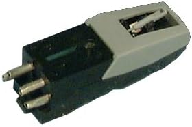 Stereo Ceramic Phonograph Cartridge for Chuo Denshi CZ-800, TEAC, Electrophonic - Black, Red - Compatible with DIN Connector - Includes Replacement Needle 793-D7