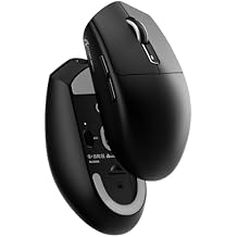 MAMBASNAKE Attack Shark G3 Wireless Gaming Mouse with Tri Mode Wired/2.4Ghz/BT,59g Ultra-Lightweight,25000 DPI,1000 Polling,PixArt PAW3311 Sensor,500mAh Long Battery,Programmable for PC Gamer(Black)