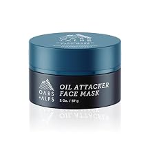 Oars + Alps Oil Attacker Face Mask, Dermatologist Tested Facial Cleanser with Kaolin Clay and Niacinamide, TSA Friendly, 2 Oz
