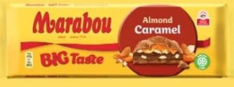 Marabou Big Taste Almond Caramel Chocolate 20 bars of 300g 212oz