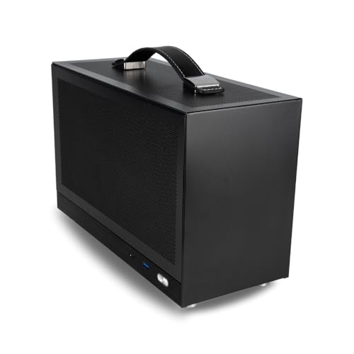 LAN Gamer RTX 5060 Ti 16GB, 8-Core AMD Ryzen 7 8700F, 32GB DDR5 RAM, 2TB Gen4 NVMe SSD, 8.1L Mini ITX SFF Desktop wWindows 11 Pro, RGB KeyboardMouse, Internal Wi-Fi Black