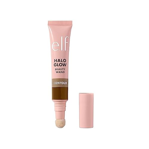 e.l.f. Halo Glow Contour Beauty Wand, Liquid Contour Wand For A Naturally Sculpted Look, Buildable Formula, Vegan & Cruelty-free, MediumTan