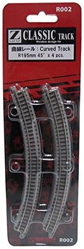 Rokuhan R002 Z Scale Curved Track R195 45 Degree z Scale Track