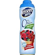 Teisseire Sugar-Free French Syrup for Drinks, Pancakes or Waffles Tin 20.3 fl.oz Grenadine