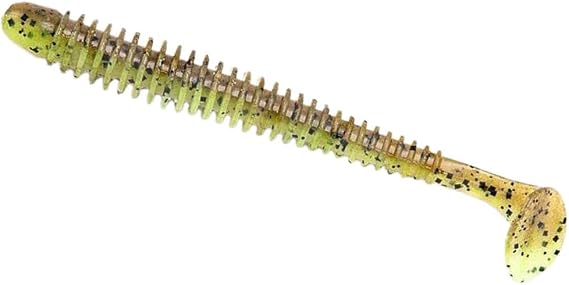 Keitech Swing Impact 4" #401 Green Pumpkin Chartreuse