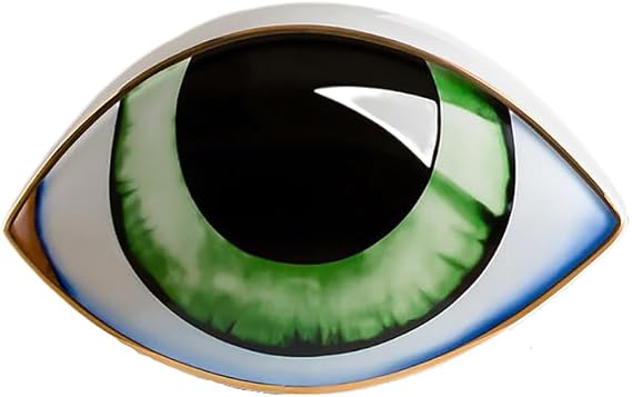 Ceramic Evil Eye Home Decor Modern Abstract Art Ceramic Decoration Ornaments for Living Room Dining Room Office Cabinet Bar Shelves Table Center Pieces (Color-3)