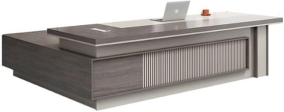 Computer Desk Office Desk Boss Desk and Chair, President Desk, Simple, Light, Luxurious and Elegant Office Manager Desk, Executive Desk Vanity Desk Gaming Desk Office Desks