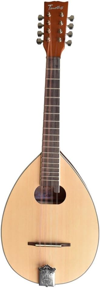 Water Drop Tenor Mandolin, Octave, Original Wood Body, 8 Wire, Spruce Panel, Suitable For Beginners And Professionals (Color : Mezzo)
