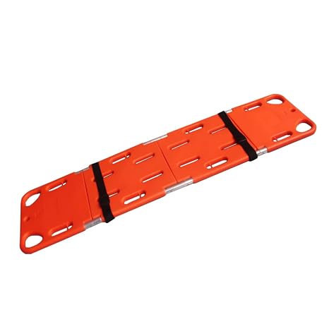 YUEWO Foldable Spine Board Stretcher Backboard for Patient, Transfer Backboard EMT Immobilization Portable Patient Transport Rescue Lightweight PE Plastics Ambulance Stretcher