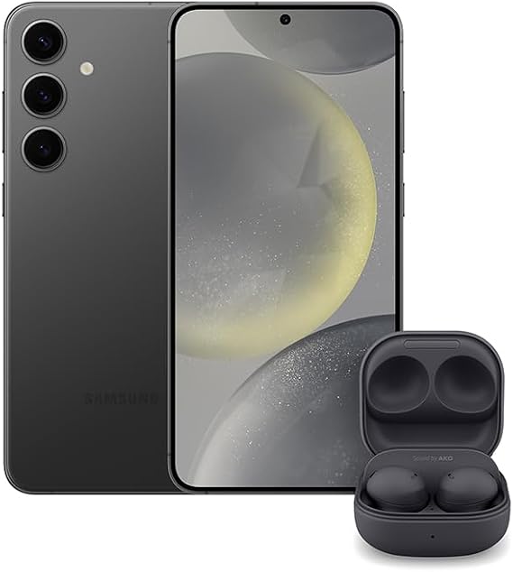 SAMSUNG Galaxy S24+ Cell Phone (Onyx Black) + Buds 2 Pro (Graphite) 512GB AI Smartphone, Unlocked Android, 50MP Camera, Fastest Processor, True Wireless Bluetooth Earbuds, ANC, US Version