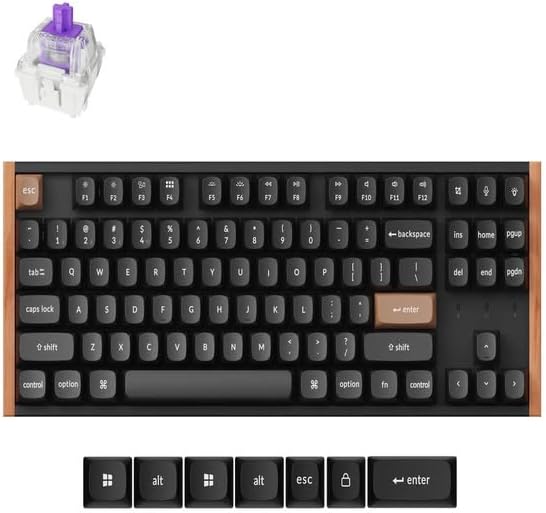 Keychron K8 He Kablosuz Gateron Çift Raylı Manyetik Anahtar Özel Klavye (K8H-F1-TR)