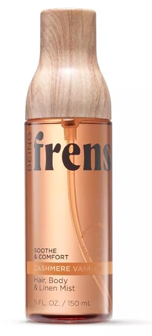 Being Frenshe Hair, Body & Linen Mist Body Spray with Essential Oils, Cashmere Vanilla, 5 fl oz Pack of 1