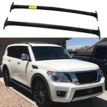 FTAPACCE 2PCS Cross Bar Fits for Nissan Patrol Y62 Armada 2010-2024 Roof Rail Luggage Bar