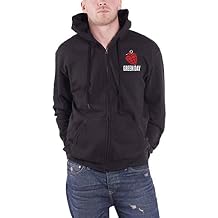 Green Day Hoodie American Idiot Band Logo Official Mens Black Zipped