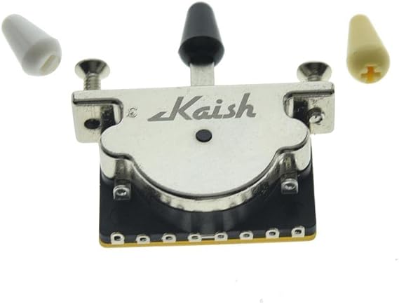 Heavy Duty 5 Way Guitar Pickup Lever Selector Switch for Strat Tele with 3 Plastic Tips