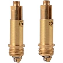 2 Pack Bathroom Sink Pop Up Bolt Basin Bath Sink Drain Waste Click Clack Brass Push Spring Plug Washbasin Water Head Leaking Stopper Push-Type Converter 18mm x 25mm