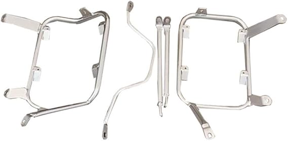 Motorcycle Pannier Box Luggage Rack Compatible With Automotive Motorcycle Parts KOVE 800X PRO Trunk Rear Tail Case Topcase Saddlebag Support Stainless Steel Bracket(Silver Pannier Rack)