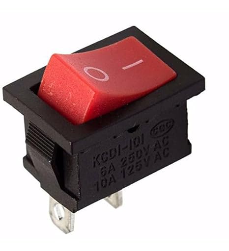 SANEC On Off Switch 2 Pin Unlit 6A 250v