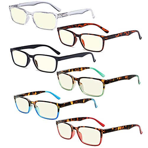 Eyekepper 6-pack Blue Light Blocking Glasses for Women Men
