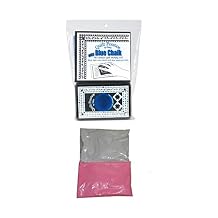 Hancy Ultimate Quilt Pounce Pad with Chalk Powder, 4 Ounces Each in Blue, White, and Pink