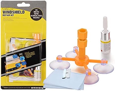 Samadex Windshield Repair Kit - Professional Grade DIY Glass Chip Fix Kit for Car & Home Windshields, Chips, Cracks & Scratches - Resin Car Window Crack Repair Kit