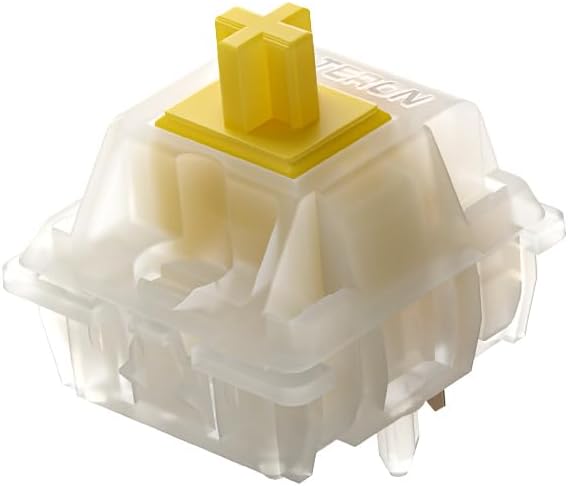 GATERON KS-3X1 Milky Yellow Pro Single-Layer Pins Keyboard Switches(110)