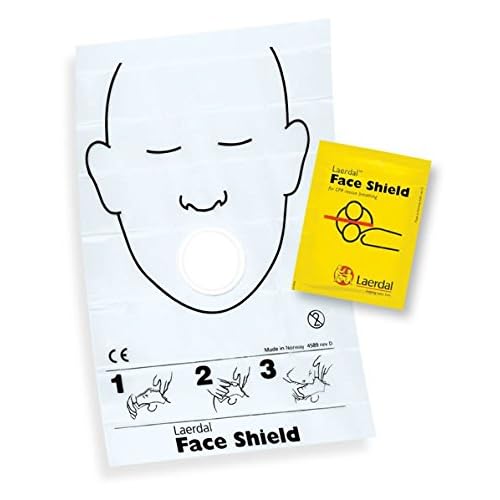 Laerdal 46000001 Face Shield CPR Barrier (Pack of 50)