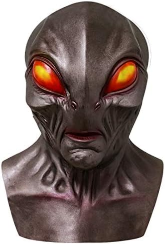 Alien Mask Scary Halloween Realistic Alien Face Masks Novelty Monster Mask Halloween Costume Cosplay Props Gray