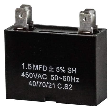 Mini Split Capacitor - 1.5 mfd 1.5 uf - 450V - 4 Terminal - 50/60HZ