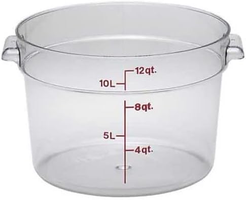 Cambro RFSCW12, 12 qt Polycarbonate Food Storage Container - Camwear Round (78594)