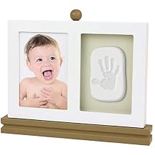 Casting Kit - Baby Keepsake & Dog Paw Print Kit for Newborn - Inkless Plaster for Foot & Hand - Safe Cast Mold Impression Kits Footprint or Handprint - Brown