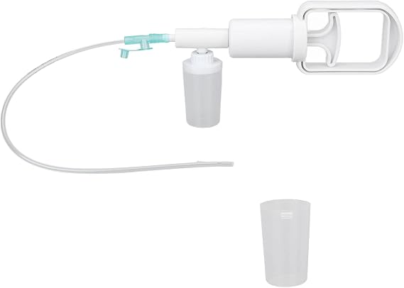 Sputum Suction Hand Pump, Transparent Portable Hygienic Household Sputum Suction Hand Pump for Home Care Breathing Difficulty