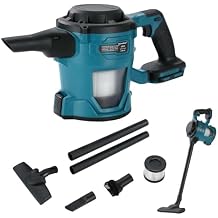 Heimerdinger Cordless Shop Vacuum Compatible with Makita 18V LXT Batteries, 85kPa 500W Handheld Wet Dry Vac with 1L Dust Cup, HEPA Filter, Crevice Brush and Floor Nozzle, Tool Only