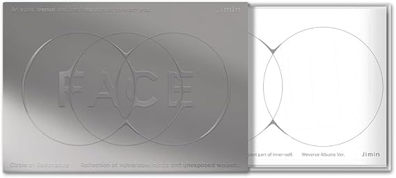 Bts JIMIN - Face 1st Solo Album Weverse Album Ver. [NO P.O.B Ver.]