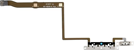 Volume Control Button Replacement for iPhone 11 Pro | Mute Connector Silent Switch Flex Cable Repair Sound Keyboard Ribbon Pre-Installed Metal Bracket Holder 11Pro 5.8 inch