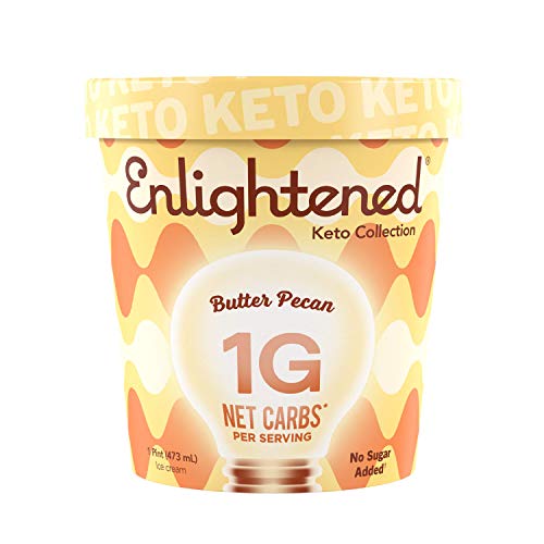 Enlightened, Butter Pecan Ice Cream Keto Ice Cream, 16 fl oz Frozen