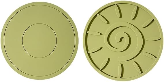 Silicone Hot Pot Pads, Heat Resistant Trivet Mats, 7mm Thick, Washable Pot Holders, Multi-Color (green)