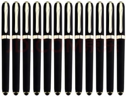 BaoKe Gel Ink Pens Rollerball Pens 1.0 mm Medium Line, Box of 12 Pack, PC2308 (black)