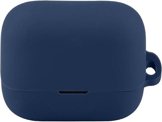 GIOPUEY Case Compatible with EarFun Air Pro 4 Plus Silicone Shockproof Protective Case Ultra Thin Case Cover No Odor Silicone Case - Dark Blue