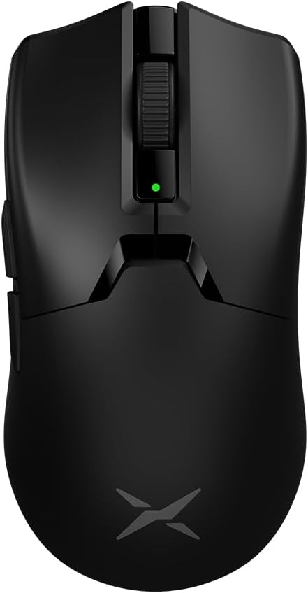 DELUX M800 Ultra Wireless Gaming Mouse, Nordic 52840 MCU, PAW3395 26000DPI, 1000Hz Polling Rate, Tri-Mode Connection, 49g Lightweight, 60 Hours Endurance (300mAh-Black)
