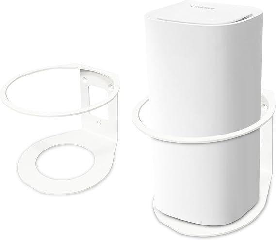 Velop Pro 6E/Pro 7 WiFi Mesh System Wall Mount, Wall Mount Holder for 6E / Pro7 Sturdy Metal Made Mount Stand Holder, Velop 6E/Pro 7 WiFi Wall Metal Mount Bracket Compatible with WiFi 7(2 Pack)