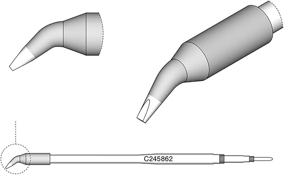 JBC C245862 - Cartridge Bent 1.2mm x 0.7mm L