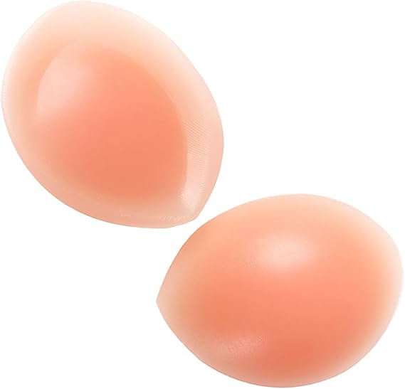 Women Thick Silicone Bra Pad Inserts Breast Enhancement, Ingot-shape | Medical level non-toxic safe silicone, Push-up Bust Shaping, Waterproof