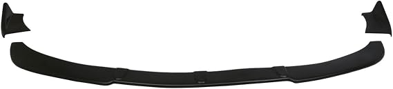 Universal IKON Style Black PU Front Bumper Lip Spoiler Splitter Chin Guard