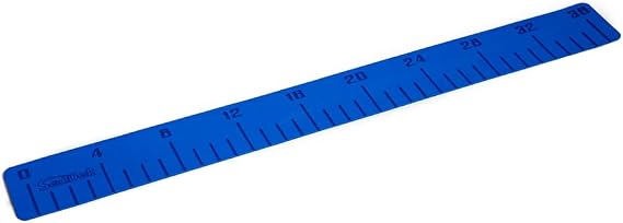 SeaDek 4" x 36" 3mm Fish Ruler w/Laser SD Logo - Bimini Blue