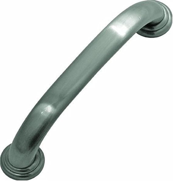 Hickory Hardware 1 Pack Solid Core Kitchen Cabinet Pulls, Luxury Cabinet Handles, Hardware for Doors & Dresser Drawers, 3-3/4 Inch (96mm) Hole Center, Satin Nickel, Zephyr Collection