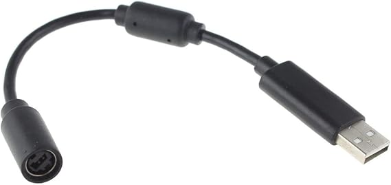 USB Cable for Xbox 360 PC Gamepad Controller Adapter (Black)