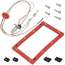 Upgraded SP20075 Pilot and Igniter Assembly Replacement Kit Compatible with Rheem, GE, Richmond Water Heater Pilot Assembly Natural Gas Water Heater Parts Including Burner Door Gasket