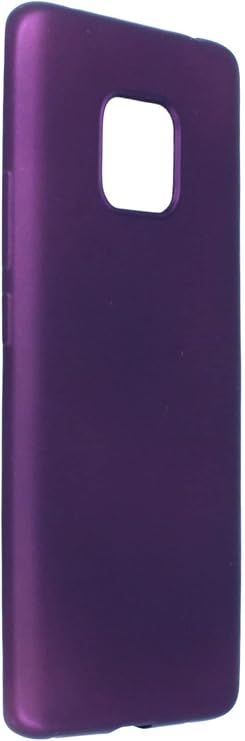 Nevarium Huawei Mate 20 Pro Kılıf Yumuşak Dokulu Silikon Premium - Mürdüm